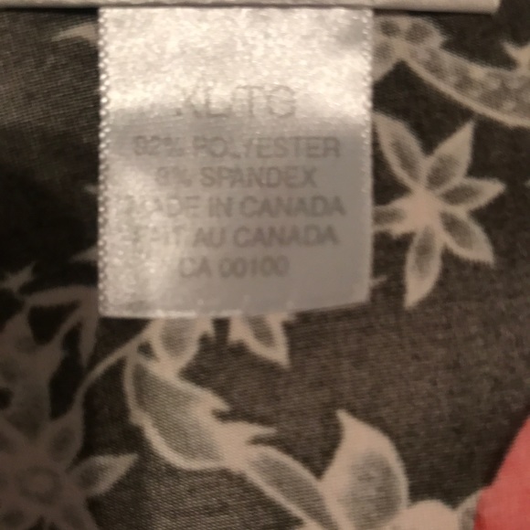 CAMISOLE WITH VIBRANT RED FLOWERS SZ XL - Picture 3 of 8